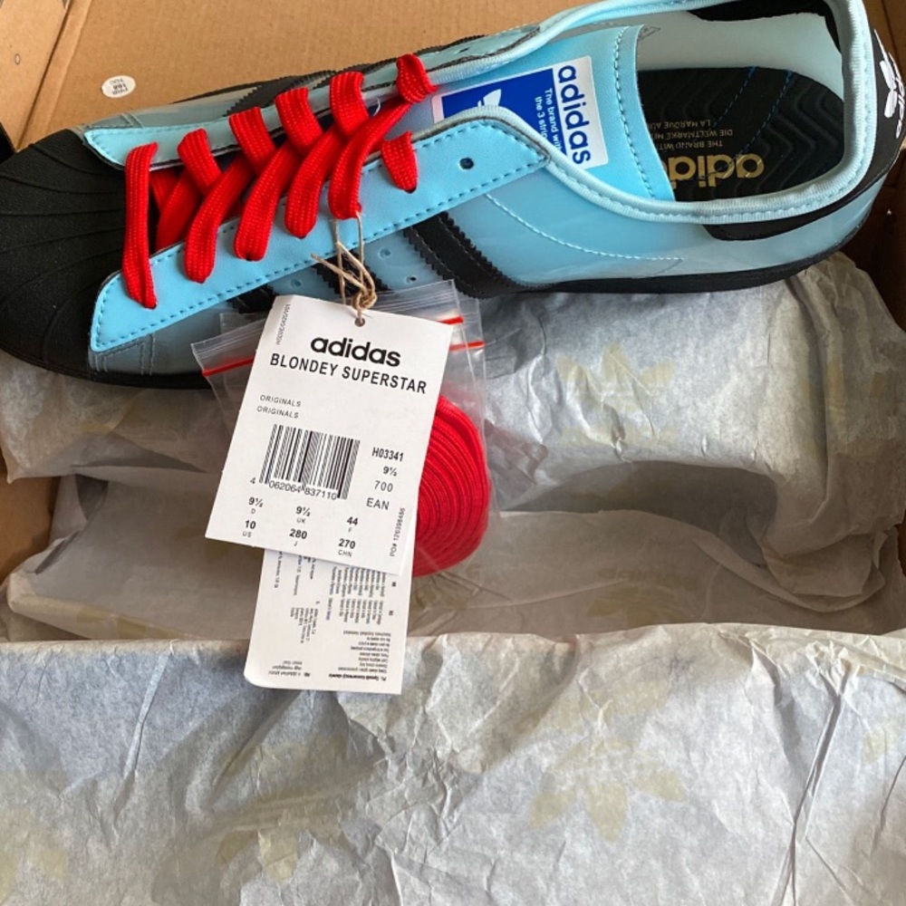 New- Adidas Blondey Superstar- starlight blue